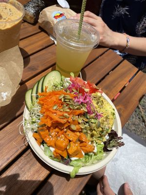 Salad of the day  at The Cosmic Kitchen in Haleiwa