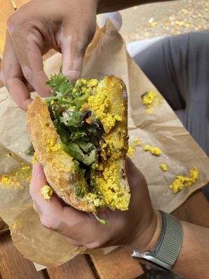 Breakfast burrito  at The Cosmic Kitchen in Haleiwa