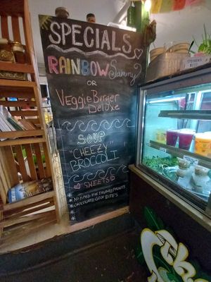 Specials menu at The Cosmic Kitchen in Haleiwa