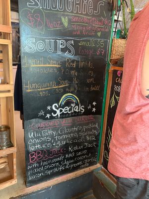 Specials! November 2019 at The Cosmic Kitchen in Haleiwa