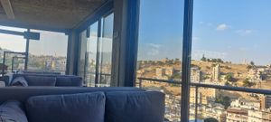 One of their rooms, with a view at Wild Jordan Center in Amman