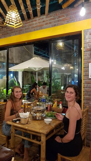 vegan hot pot at Veggie Box in Phong Nha