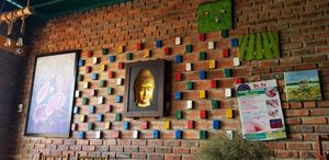 Great wall art! at Veggie Box in Phong Nha