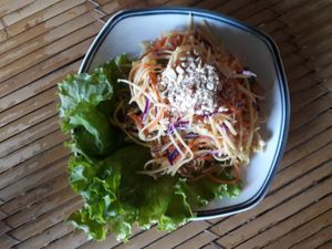 Mango salad at Veggie Box in Phong Nha