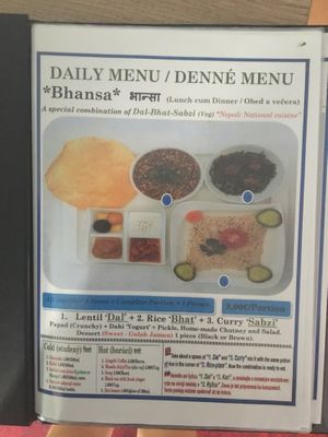 Dinner, can be made vegan at Nepali in Bratislava