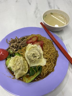 New menu - $6.50 wanton noodles at Green Bliss Habitat 綠福苑 - Fortune Centre in Central Singapore