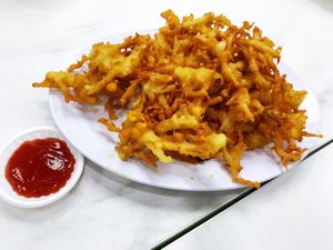 Enoki Tempura $6 at Green Bliss Habitat 綠福苑 - Fortune Centre in Central Singapore