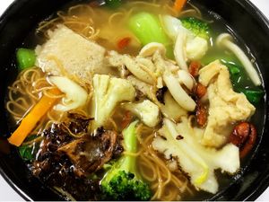 Herbal noodle $4.50 at Green Bliss Habitat 綠福苑 - Fortune Centre in Central Singapore