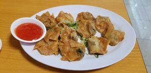 Fried Wonton at Green Bliss Habitat 綠福苑 - Fortune Centre in Central Singapore