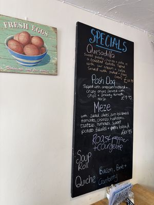 Specials board Apr 25  at The Narrowbar Cafe in Penrith