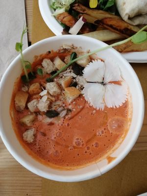 Gazpacho at Aromaticus in Rome