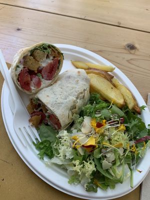 Tempeh burrito  at Aromaticus in Rome