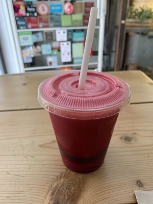 Beet, pineapple, celery, lime juice   at Aromaticus in Rome
