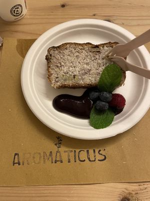 Vegan banana bread  at Aromaticus in Rome