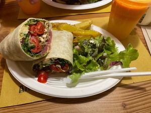 Vegan kebab at Aromaticus in Rome