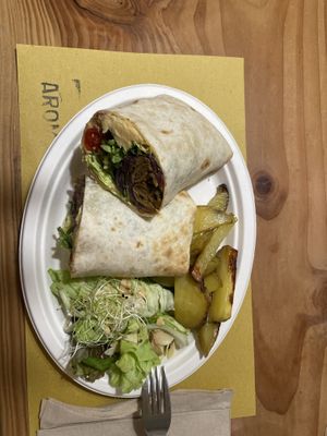 Kebab wrap  at Aromaticus in Rome