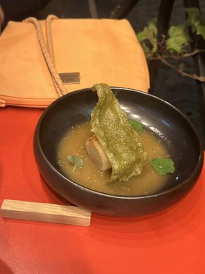 Daikon starter (delicious but so so small)  at Aromaticus in Rome