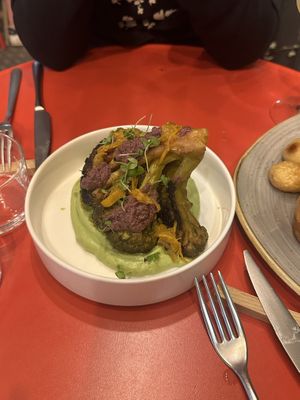 Miso broccoli (was too salty!)  at Aromaticus in Rome