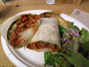 Burrito vegano at Aromaticus in Rome