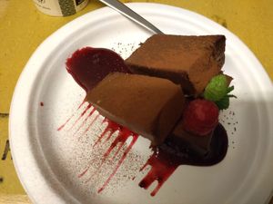 Banana, pistacchio e cioccolato (vegano) at Aromaticus in Rome