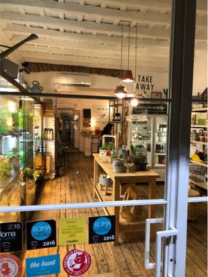 Out side at Aromaticus in Rome