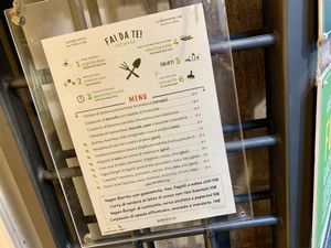 menu at Aromaticus in Rome