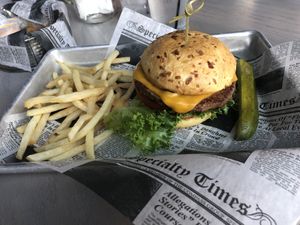 Impossible Burger & Fries  at Jekyll & Hyde's Gastropub in Erie
