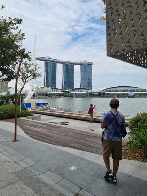 View of Marina Bay Sands at Co+Nut+Ink - Esplanade in Central Singapore