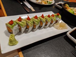 Sweet potato sushi roll at Sunda in Nashville