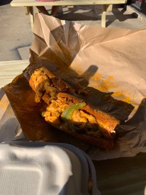 buffalo chickn philly "cheesteak"  at The BE-Hive in Nashville