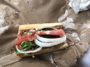 Classic Italian—promise there is seitan under the veggies! at The BE-Hive in Nashville