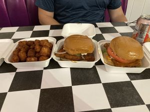 Tots, Nashville chkn and Buffalo chkn  at The BE-Hive in Nashville