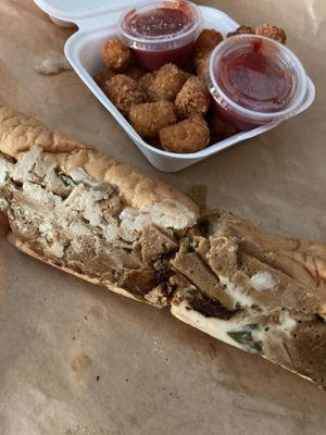 Steak and cheese sandwich 👌🏼👌🏼 at The BE-Hive in Nashville