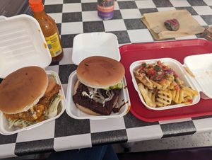 Buffalo and Nashville Hot Chicken Sandwiches at The BE-Hive in Nashville