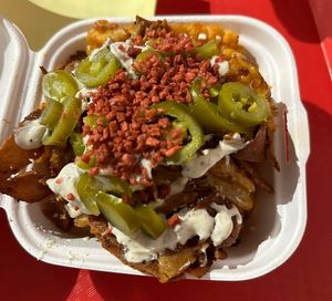 Jalapeño popper fries  at The BE-Hive in Nashville