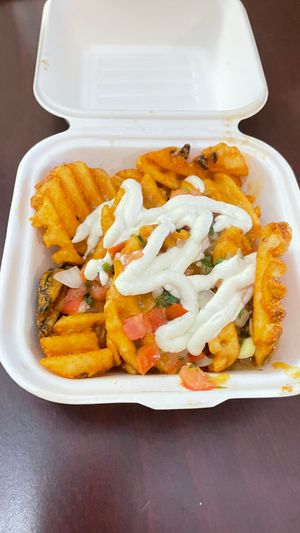 Nacho Waffle Fries at The BE-Hive in Nashville