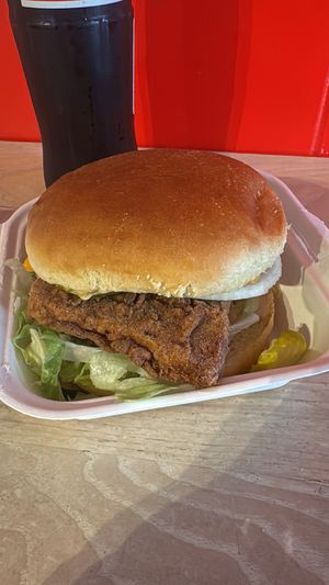 Big chick sandwichh  at The BE-Hive in Nashville