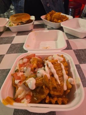 Cheese fries at The BE-Hive in Nashville