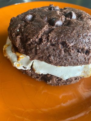 When you're feeling extra naughty, grab a flower pie from either co-op. 2 brownies with roasted Dandies, vegan marshmallow filling. at Whole Flower Farms in Corvallis