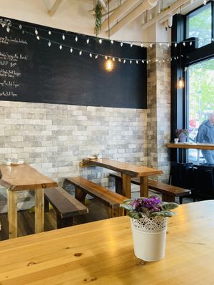   at Vegan Cave Tanoor Pizza in Vancouver