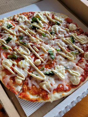  at Vegan Cave Tanoor Pizza in Vancouver