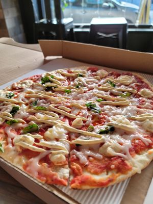  at Vegan Cave Tanoor Pizza in Vancouver