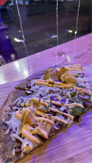   at Vegan Cave Tanoor Pizza in Vancouver