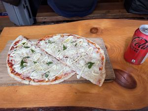   at Vegan Cave Tanoor Pizza in Vancouver