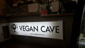 Vegan cave at Vegan Cave Tanoor Pizza in Vancouver