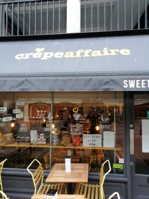 From outside at Crêpeaffaire in Chester