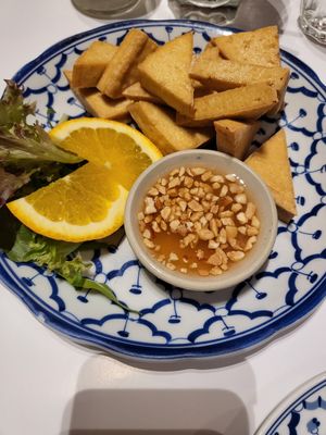 Fried tofu at Piyawat in Bendigo