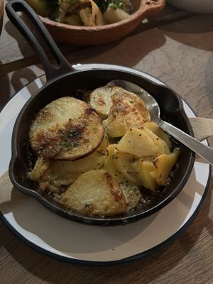 Vegan dauphinois potatoes   at Rafikis in Ashburton