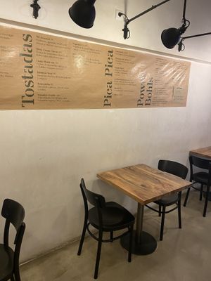 Menu  at Bohl in Barcelona