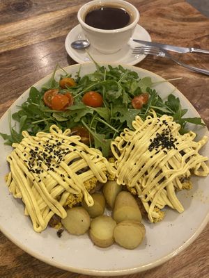 Tofu scramble   at Bohl in Barcelona